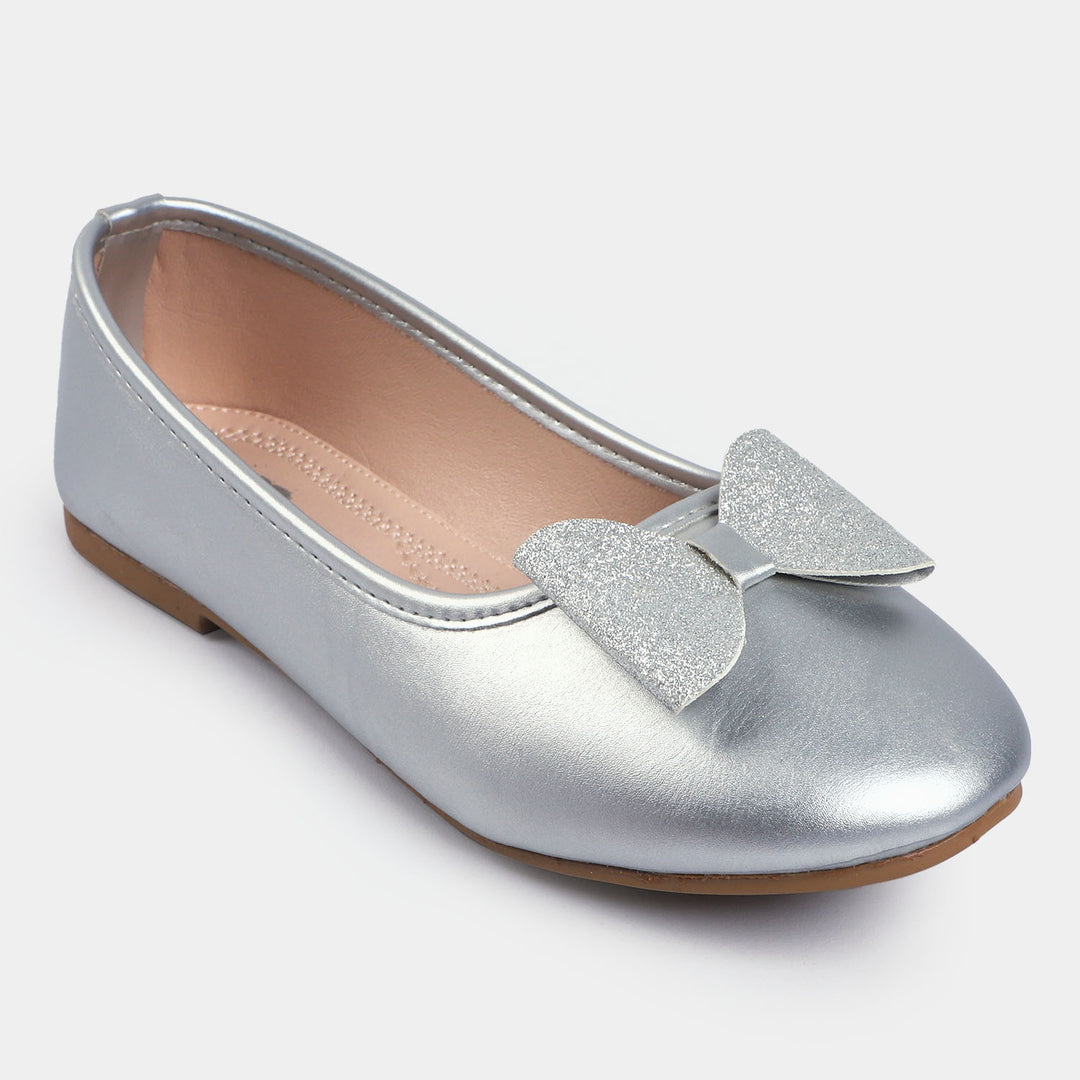 Girls Pumps 203-58-SILVER