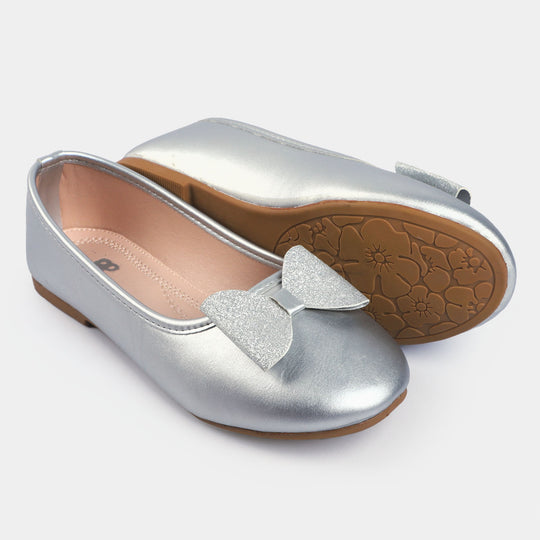 Girls Pumps 203-58-SILVER