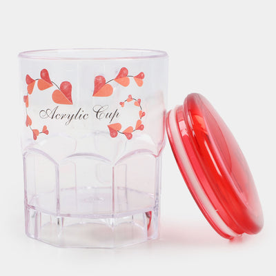 Acrylic Mug/Cup With Air Tight Lid