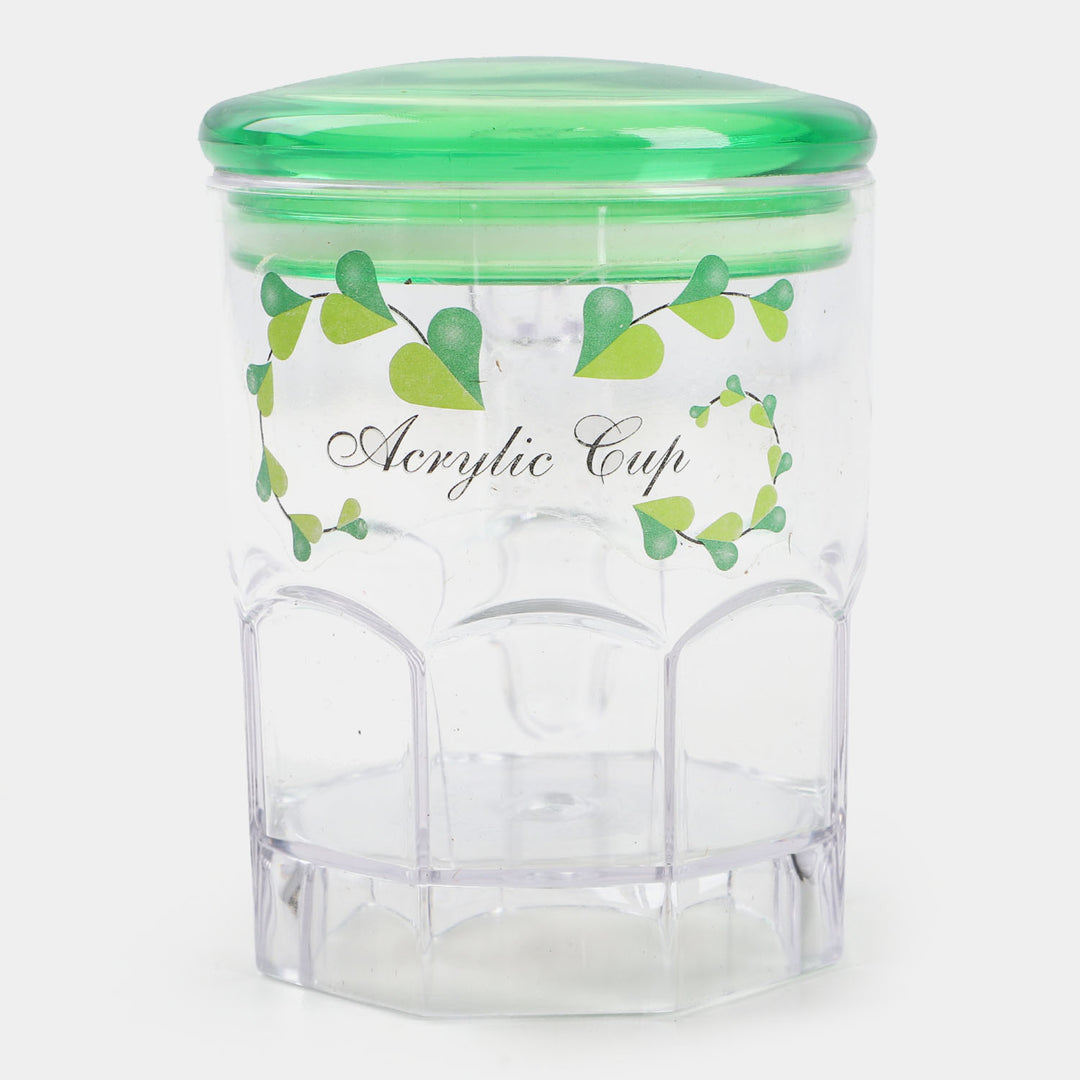 Acrylic Mug/Cup With Air Tight Lid