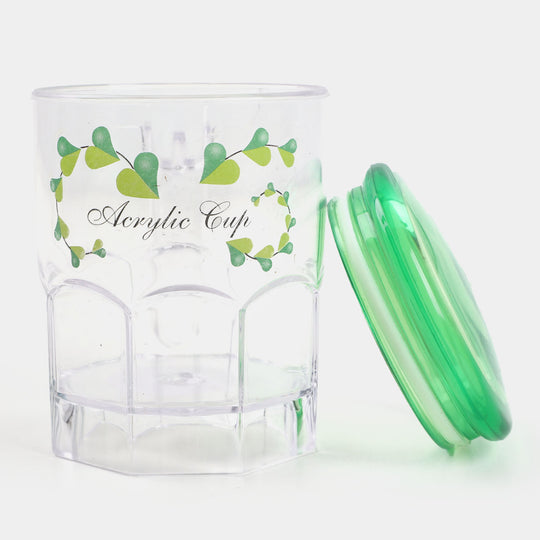 Acrylic Mug/Cup With Air Tight Lid