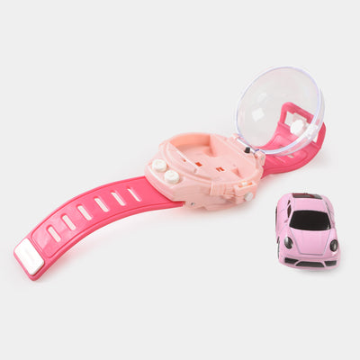 Mini Watch Remote Control Car - Pink