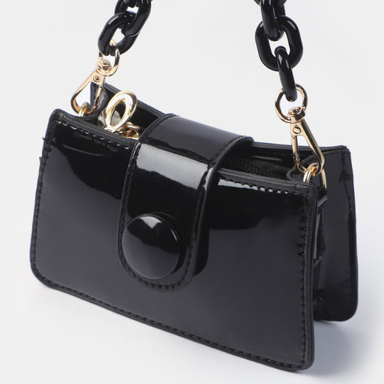 Girls Fancy Hand Bag | BLACK