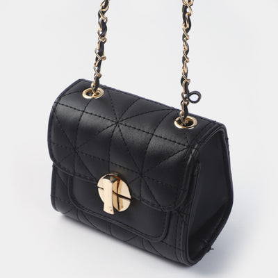 Girls Fancy Hand Bag | BLACK