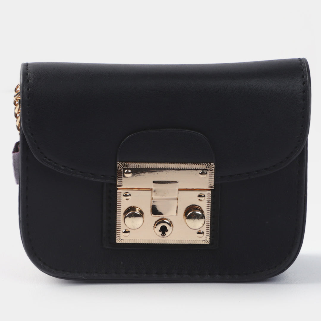 Girls Fancy Hand Bag | BLACK