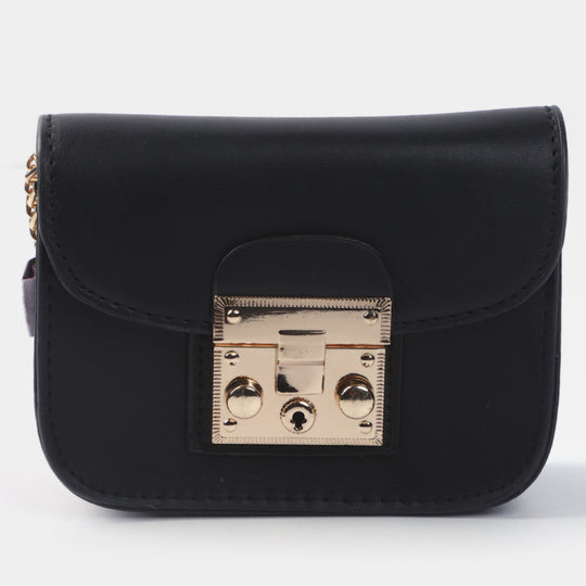 Girls Fancy Hand Bag | BLACK