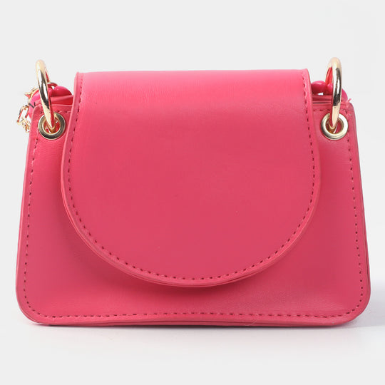Girls Fancy Hand Bag | Fuchsia