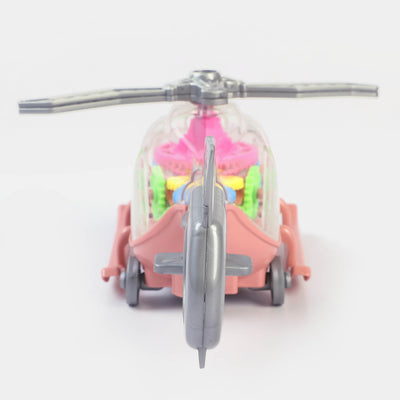 Universal Electric Gear Helicopter With Light & Music Toy