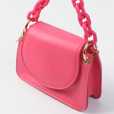 Girls Fancy Hand Bag | Fuchsia