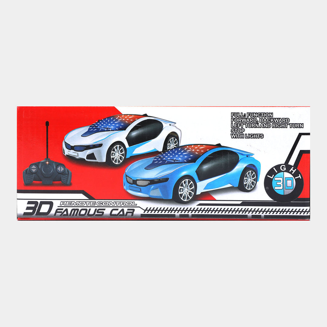 3D Famous Remote Control Car-Red