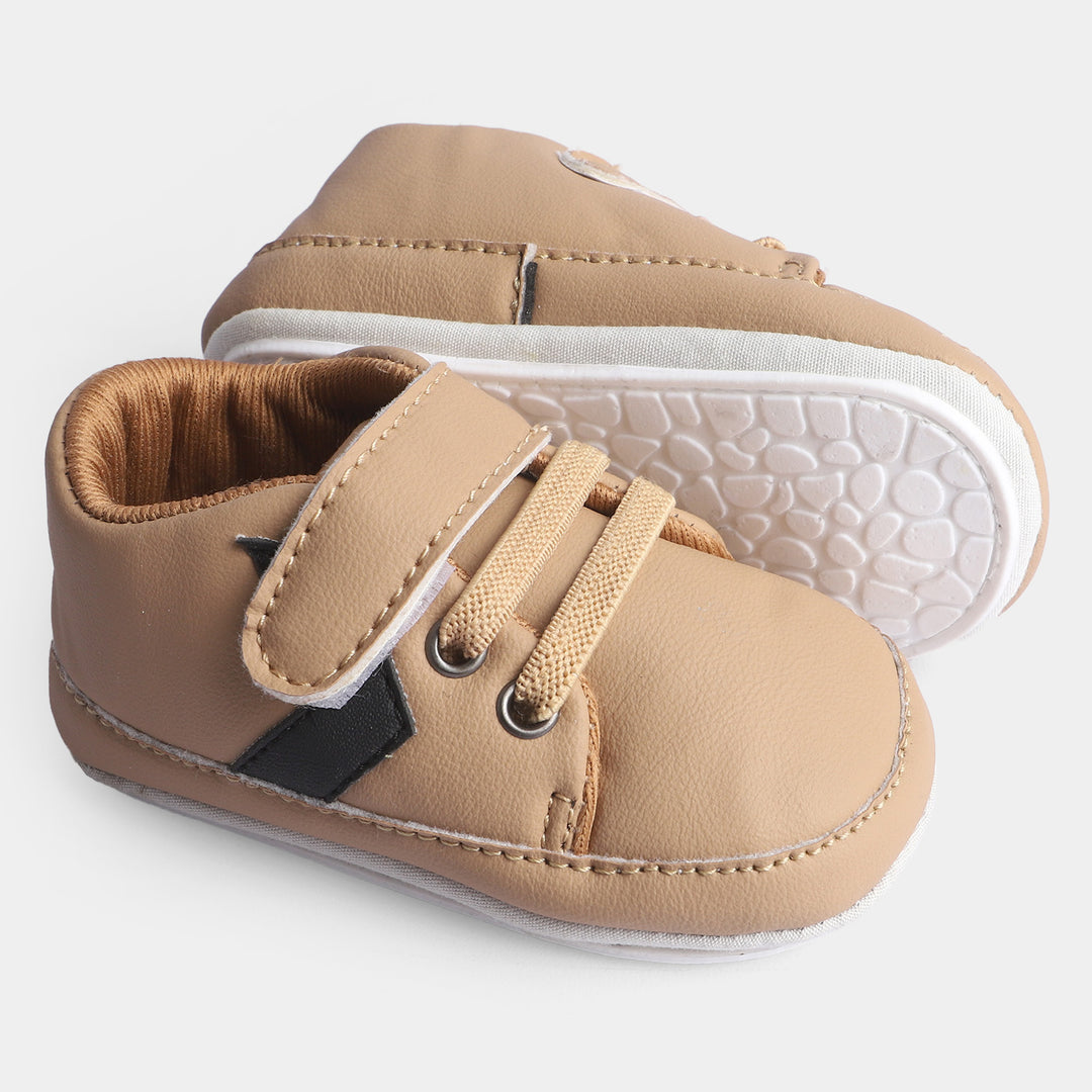 Baby Boy Shoes 1905-Beige/Black