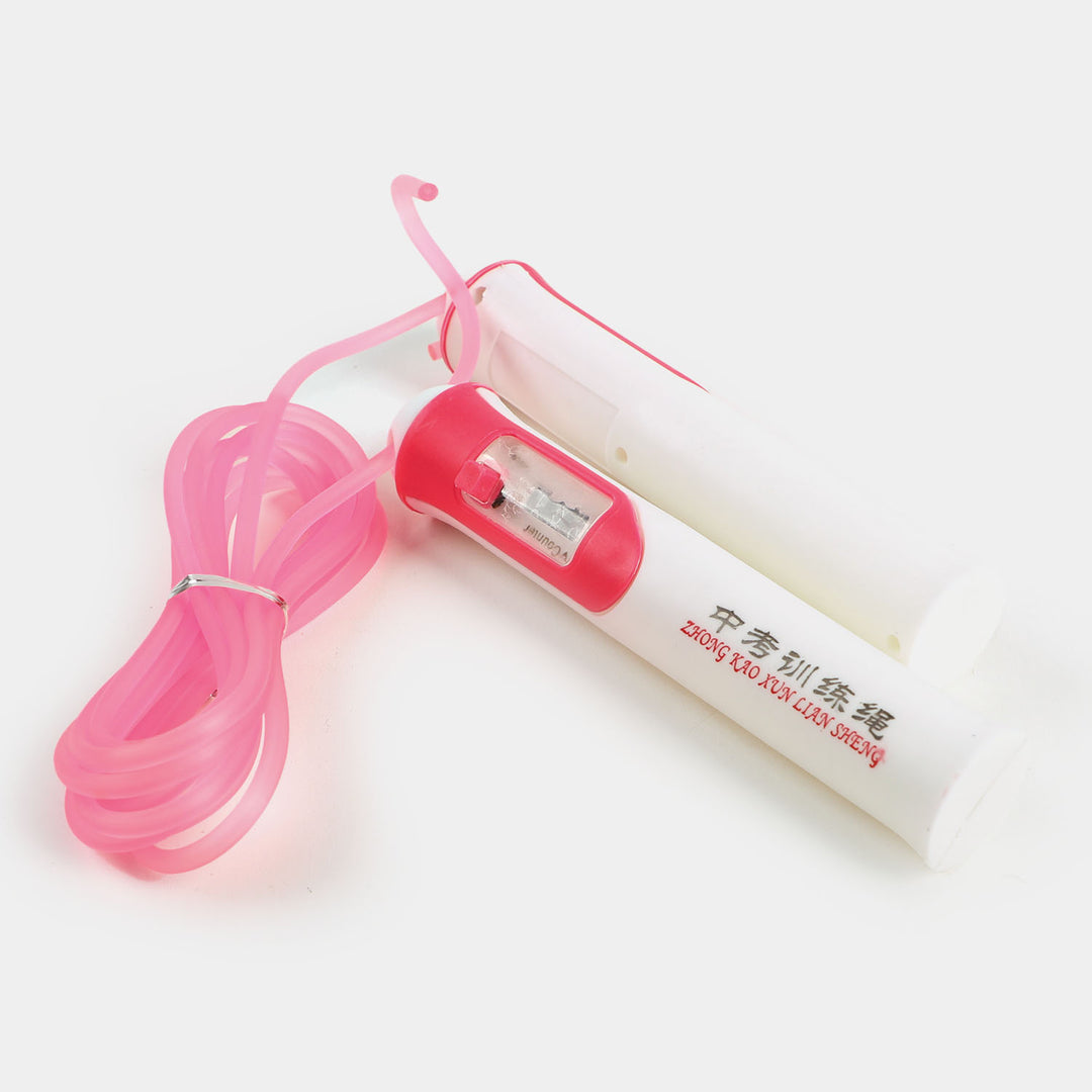 Sports Jumping Rope With Count Meter | Pink