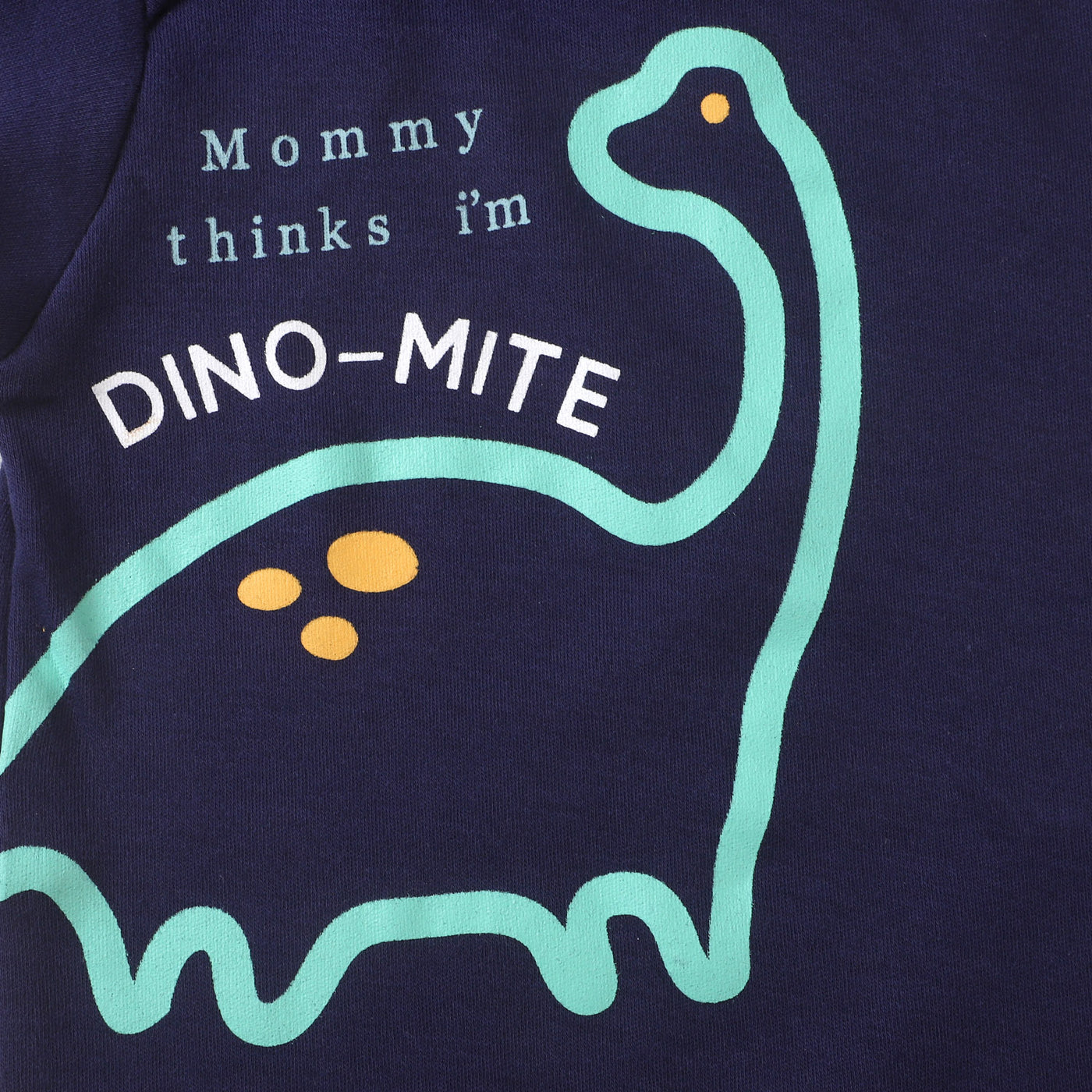 Infant Cotton Romper Dino Mite - NAVY