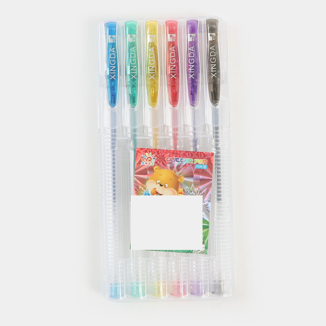 Glitter Pen 6Pcs Set For kids - Color