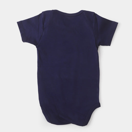 Infant Cotton Romper Dino Mite - NAVY