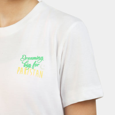 Girls T-Shirt Dreaming Big - B.White