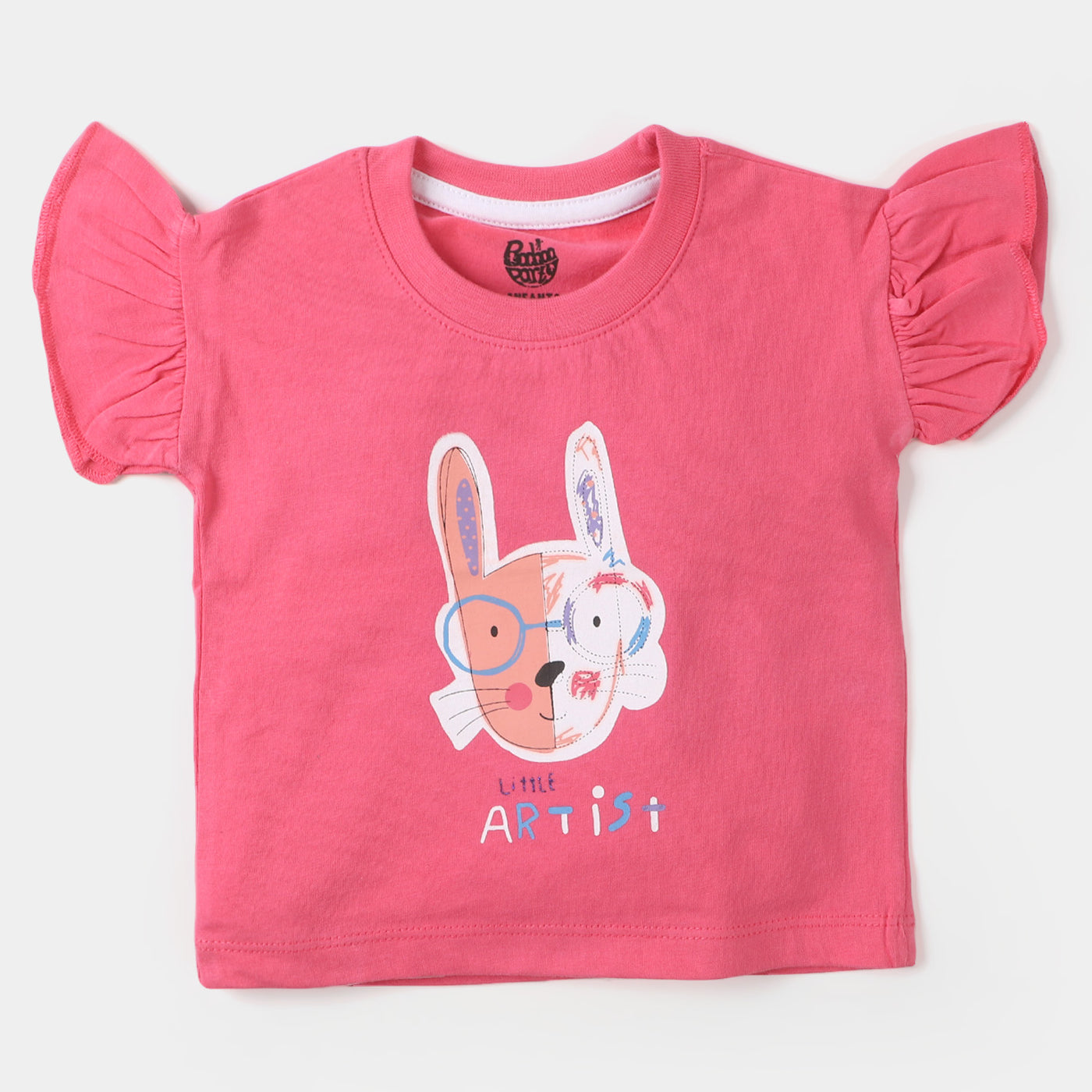 Infant Girls T-Shirt Character - Hot Pink
