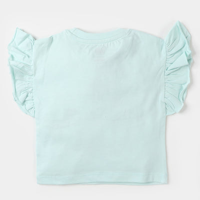 Infant Girls T-Shirt Girls World - Sky Blue