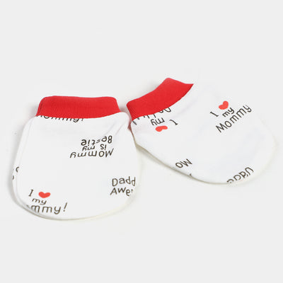 Newborn Baby Cap+Mitten+Socks Set