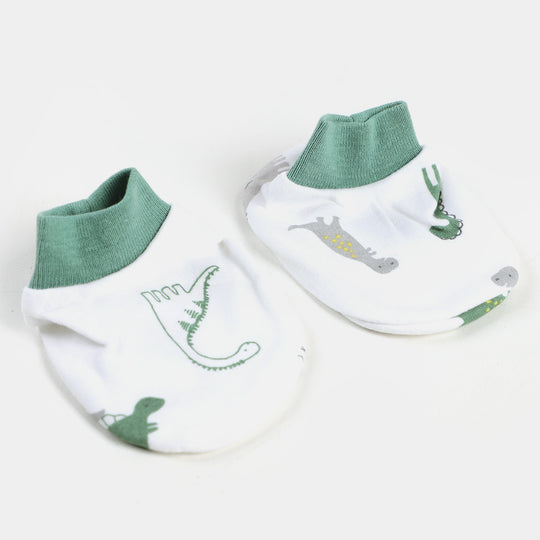 Newborn Baby Cap+Mitten+Socks Set