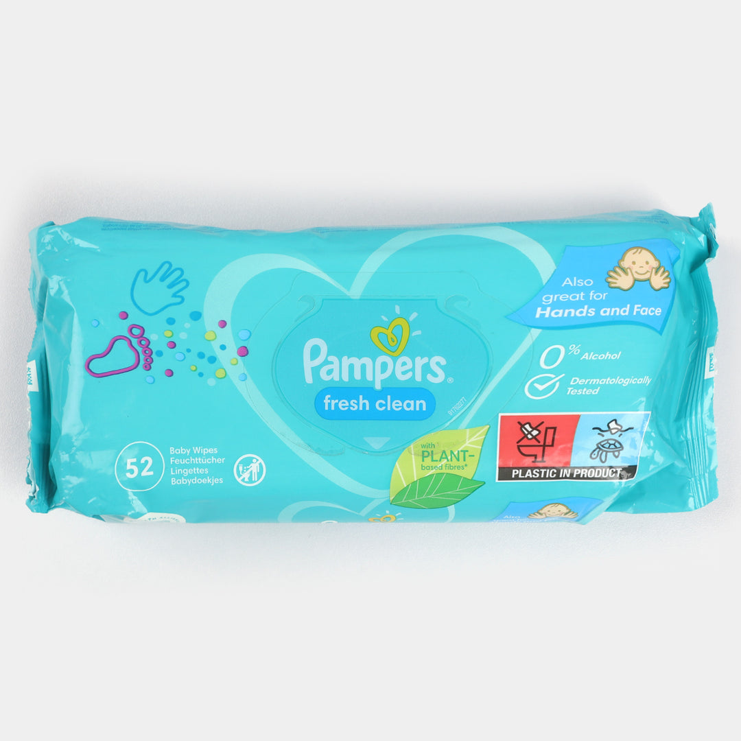 Fresh Clean Pampers Wipes 52pcs 15502