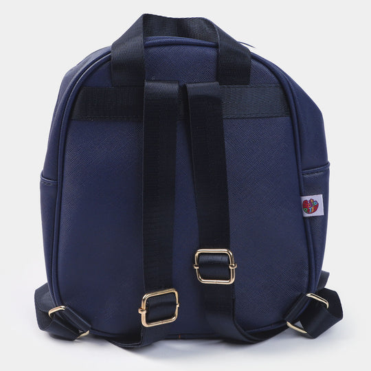 Fancy Backpack Cute Face Design Blue
