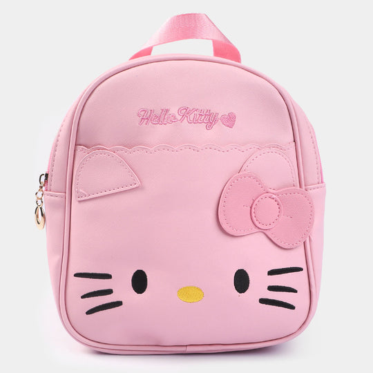 Fancy Backpack Cute Face Design Pink