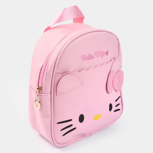 Fancy Backpack Cute Face Design Pink