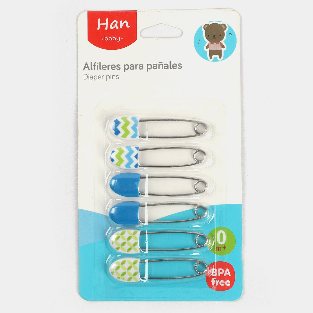 Han Baby Safety Pin 6pcs Set