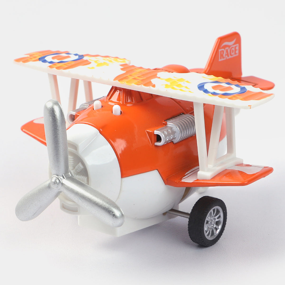 Pull Back & Go Musical Metal Plane For Kids