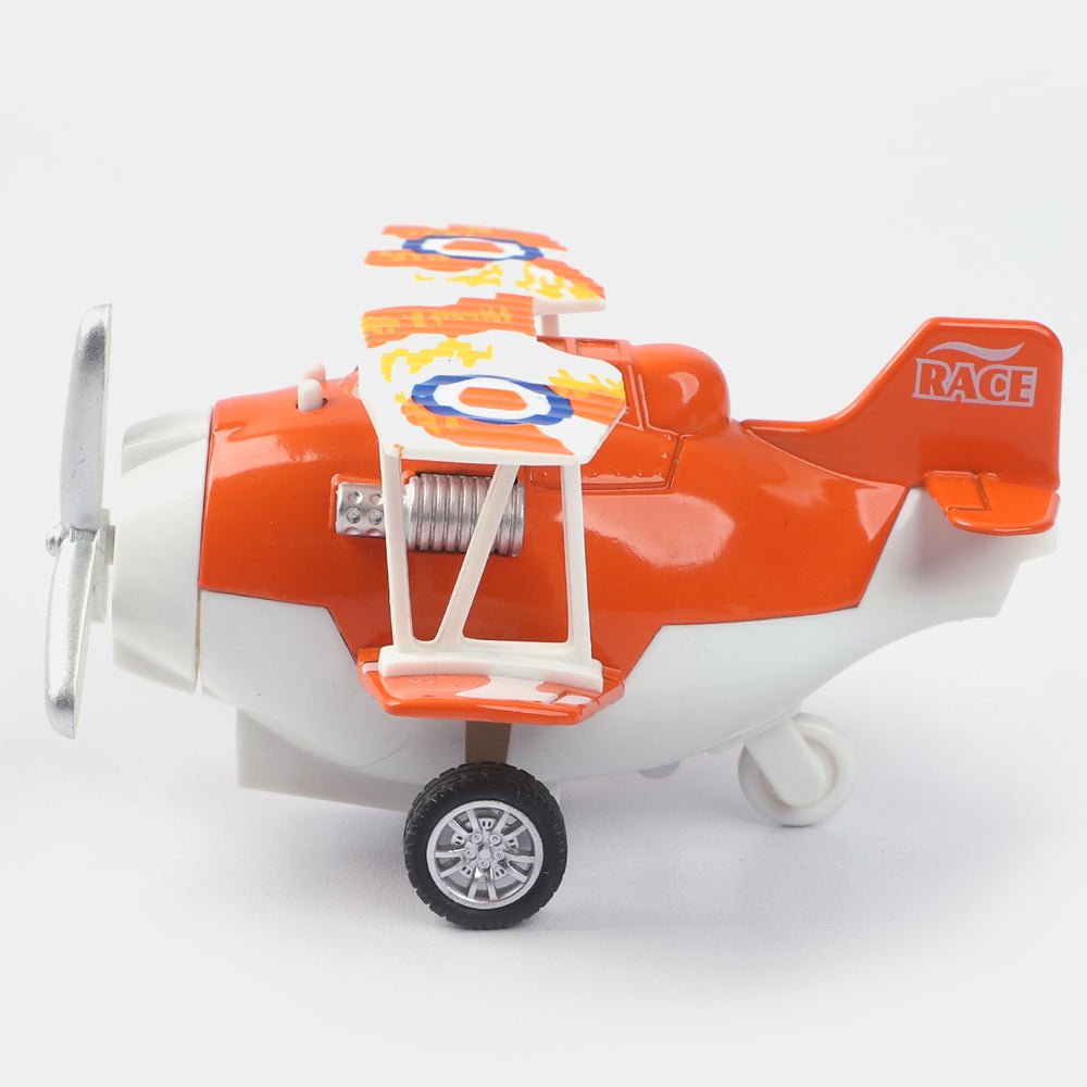 Pull Back & Go Musical Metal Plane For Kids