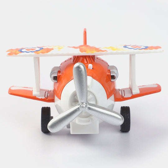 Pull Back & Go Musical Metal Plane For Kids