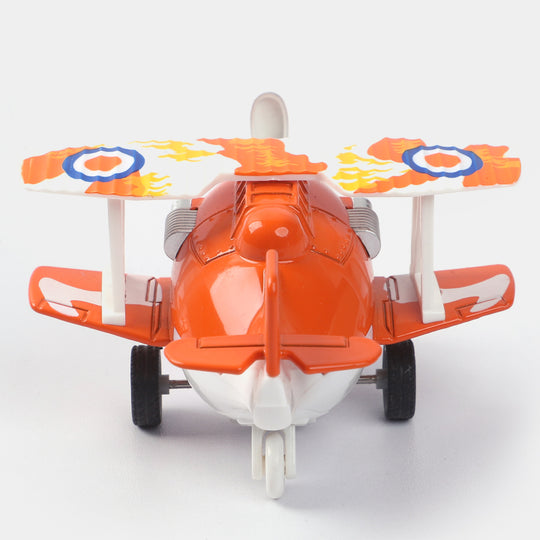 Pull Back & Go Musical Metal Plane For Kids