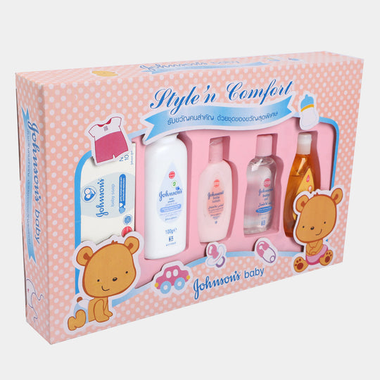 Johnsons Baby Gift Set 5Pcs Pink