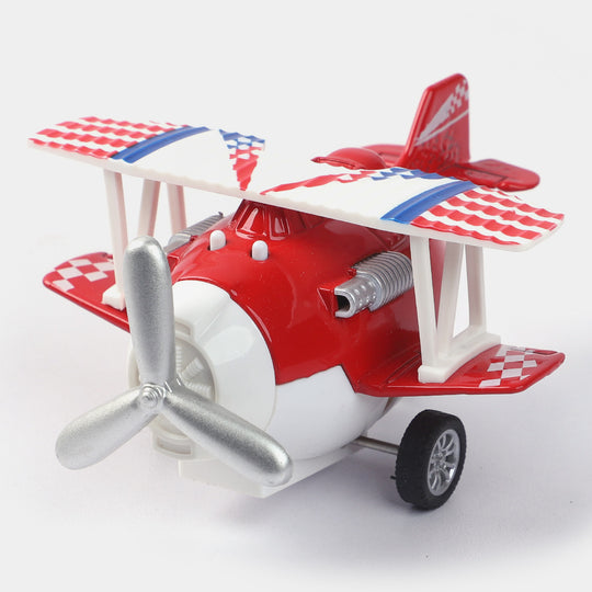 Pull Back & Go Musical Metal Plane For Kids