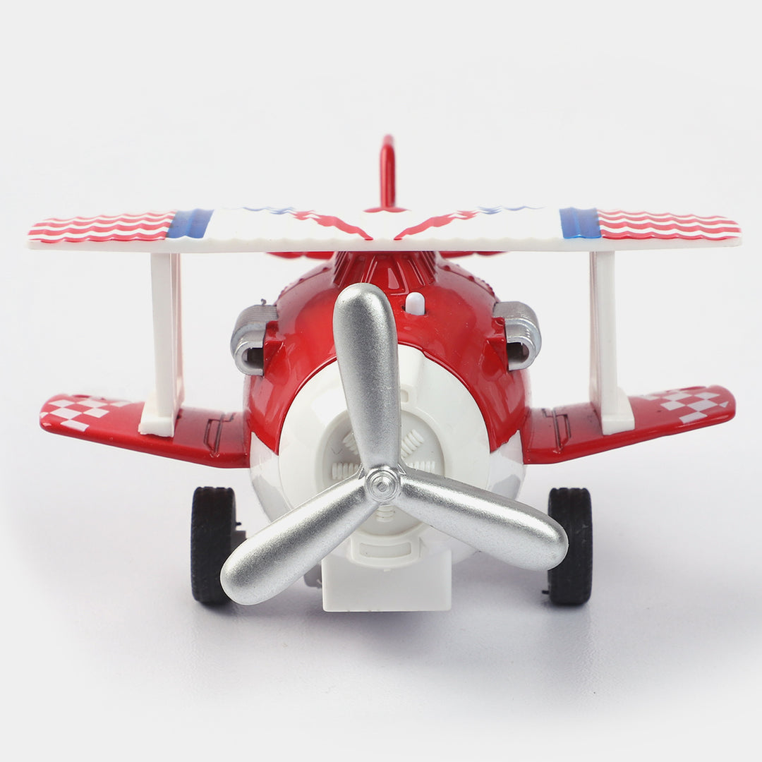 Pull Back & Go Musical Metal Plane For Kids