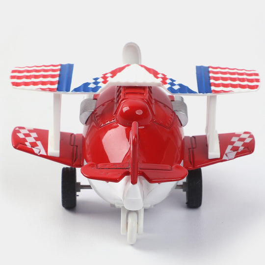 Pull Back & Go Musical Metal Plane For Kids