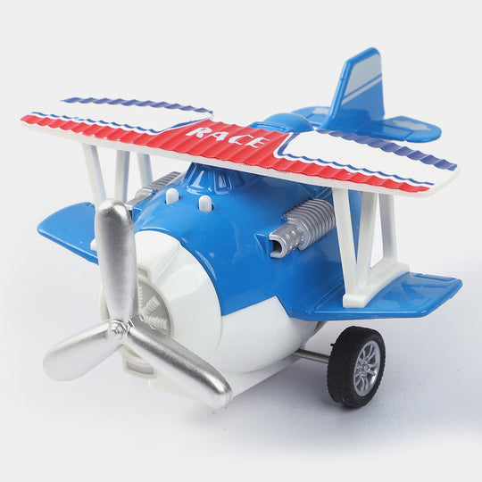 Pull Back & Go Musical Metal Plane For Kids