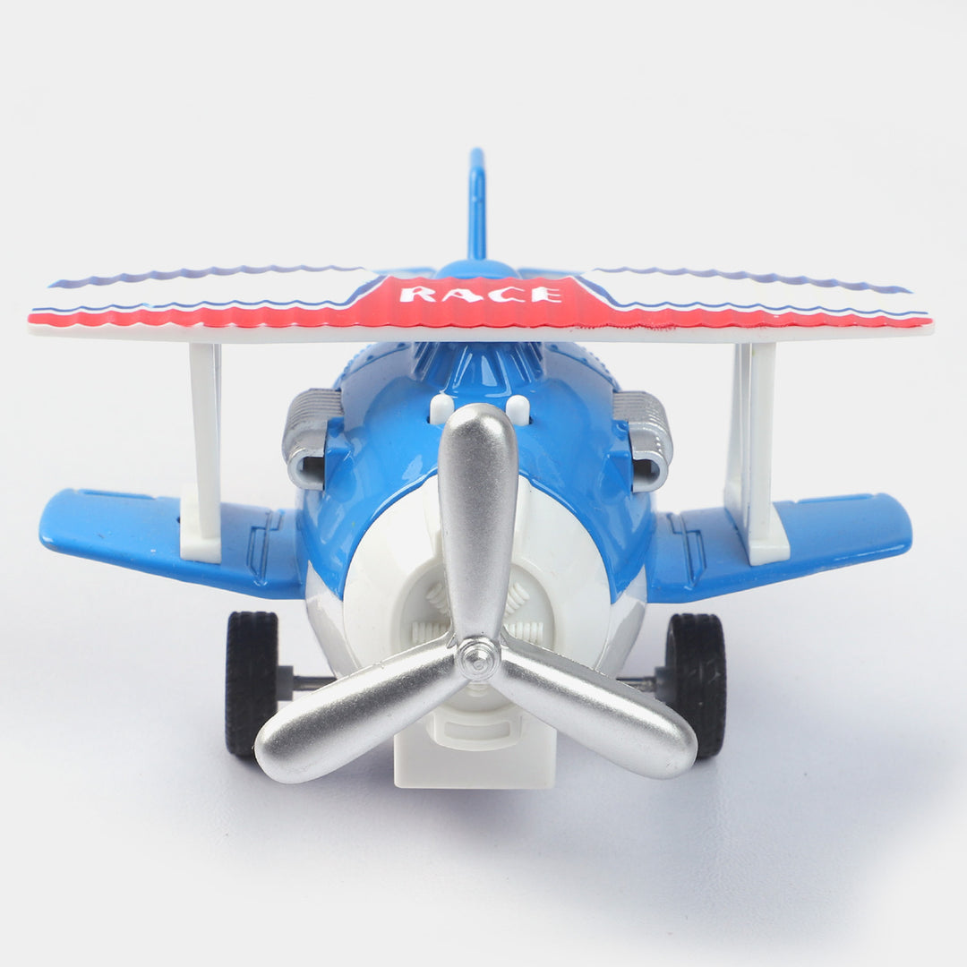 Pull Back & Go Musical Metal Plane For Kids