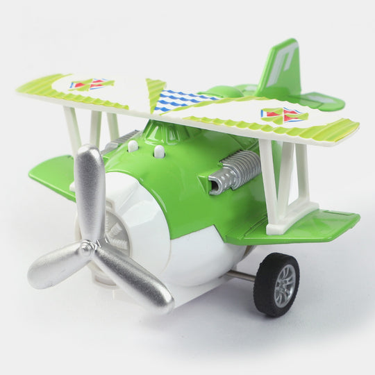 Pull Back & Go Musical Metal Plane For Kids