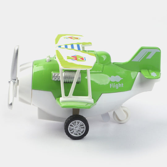 Pull Back & Go Musical Metal Plane For Kids