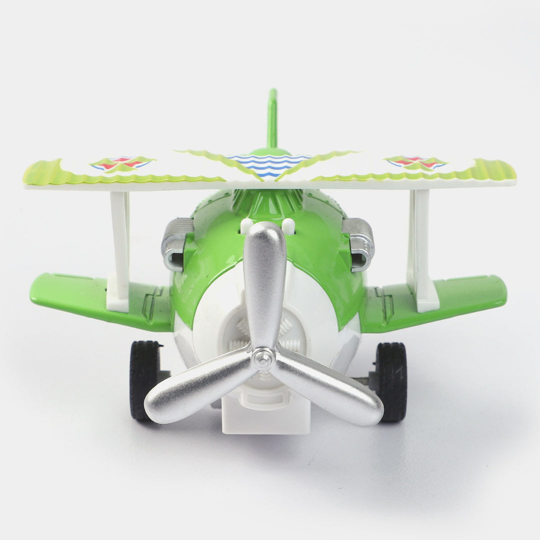 Pull Back & Go Musical Metal Plane For Kids