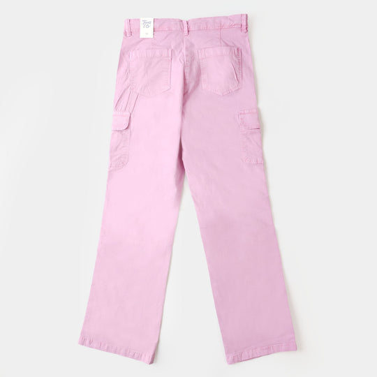 Teens Girls Cotton Pant Cargo - Lilac