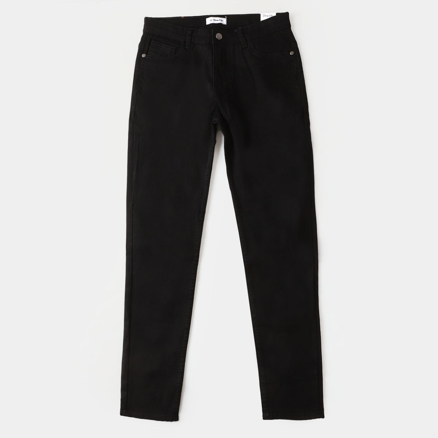 Teens Boys Denim Pant  - BLACK