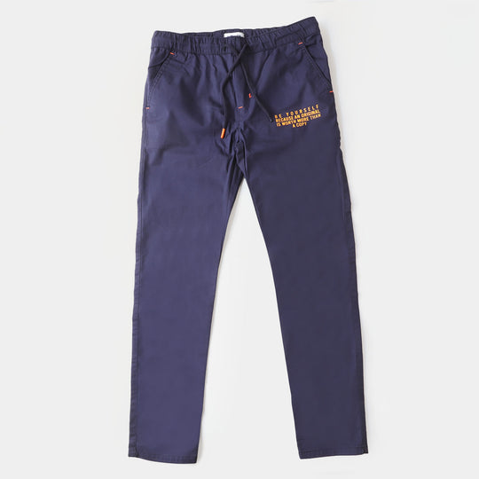 Teens Boys Cotton Pant Be-Yourself - NAVY