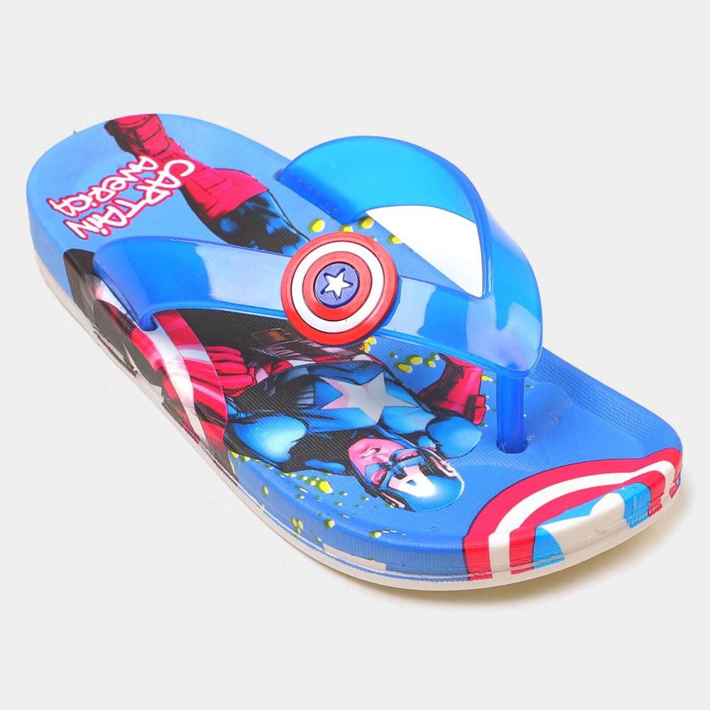 Character Slippers For Boys - Blue