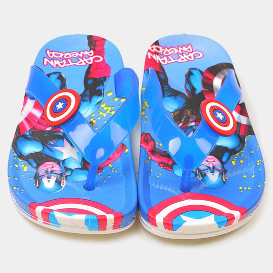 Character Slippers For Boys - Blue