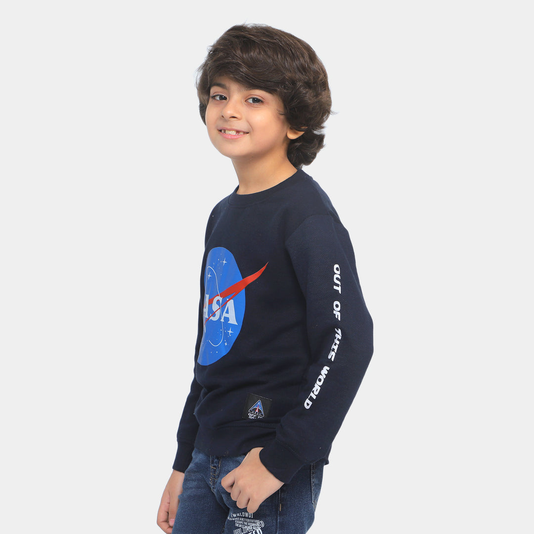 Boys Sweatshirt Nasa - Navy Blue