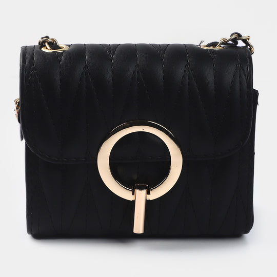 Girls Fancy Hand Bag | BLACK