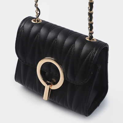 Girls Fancy Hand Bag | BLACK